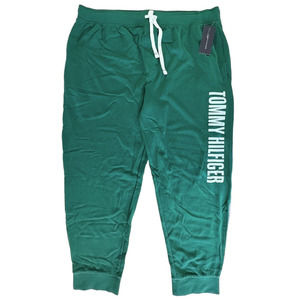 Tommy Hilfiger Men's Sleepwear Loungewear Jogger Pants w/ Pockets Size XL Green